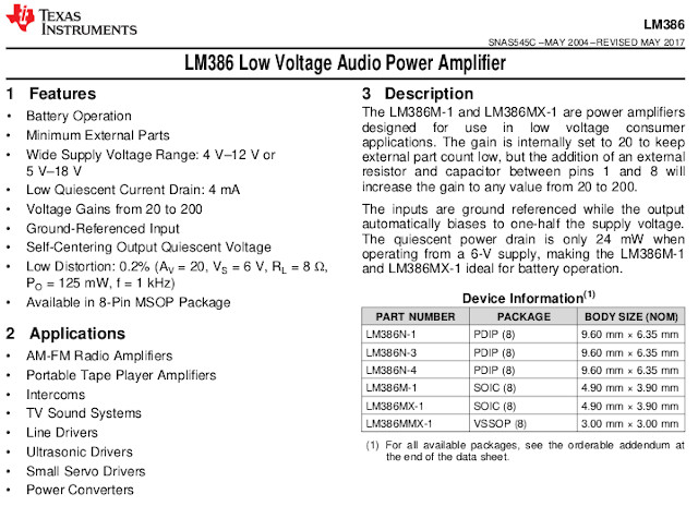 LM386 Datasheet